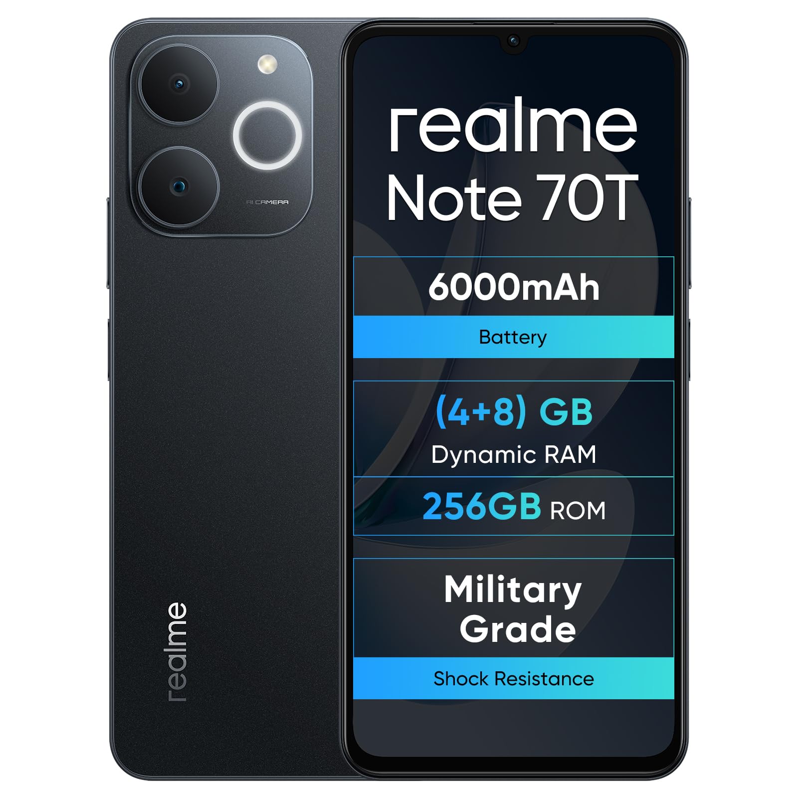 Realme Note 70T グローバル版 スマートフォン 4GB+256GB Realme